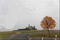 l'église de Saint-Sulpice en automne