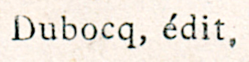DUBOCQ éditeur