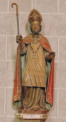 Saint-Sulpice le Pieux - statueà Sens de Bretagne