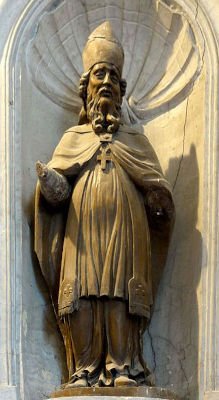 Saint-Sulpice le Pieux - statue à Villiers-Adam