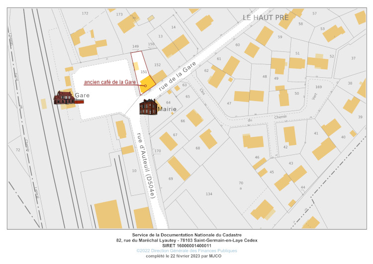 cadastre du café de la gare
