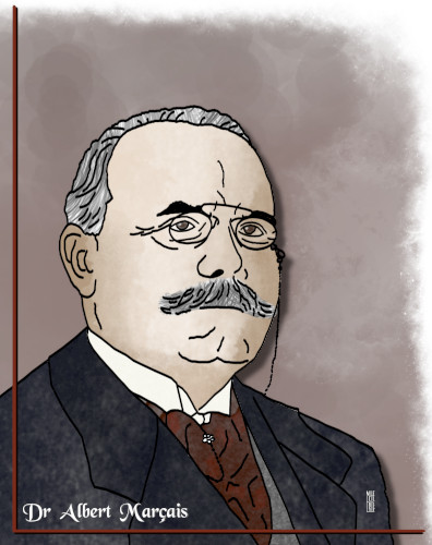 portrait dessiné du docteur Albert Marçais