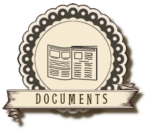 étiquette ronde menu documents