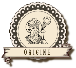 étiquette ronde menu origine