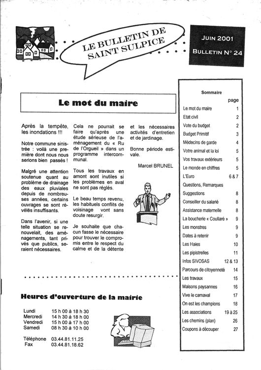 bulletin municipal juin 2001
